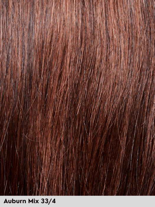 EURO SILVER - Capelli Naturali Europei - attaccatura naturale, riga libera, retro chiuso - Wig Love - Parrucca Capelli VeriAuburn Mix 33/4