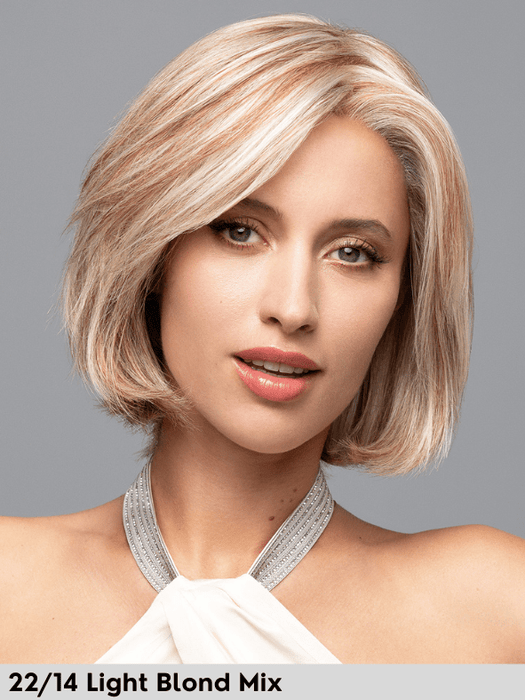 EURO SILVER - Capelli Naturali Europei - attaccatura naturale, riga libera, retro chiuso - Wig Love - Parrucca Capelli VeriLight Blond Mix 22/14