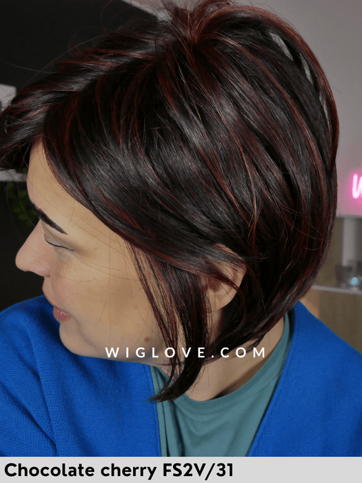 eve jon renau parrucca corta piastrabile fibra termoresistente piega liscia lacefront attaccatura naturale monofilamento riga libera retro aperto fatto a macchina