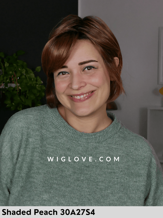 eve parrucca corta scalata in fibra sintetica termoresistente lacefront monofilamento attaccatura naturale riga libera retro aperto fatto a macchina piega liscia piastrabile