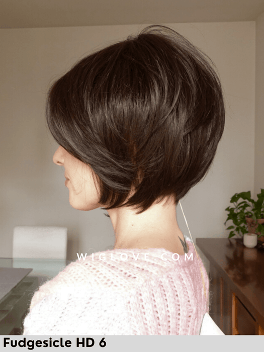 eve parrucca corta scalata in fibra sintetica termoresistente lacefront monofilamento attaccatura naturale riga libera retro aperto fatto a macchina piega liscia piastrabile