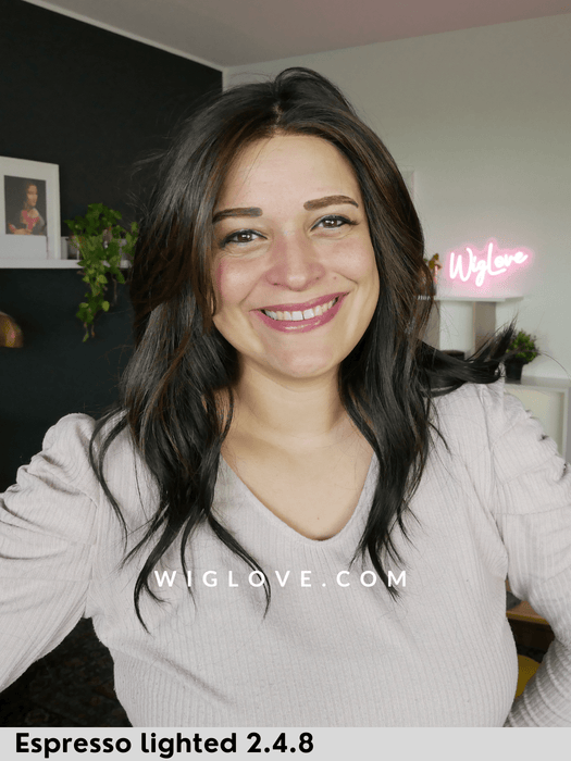 fantasy deluxe ellen wille parrucca mossa lunga in fibra sintetica termoresistente fatta a mano antisudore lacefront riga libera monofilamento retro chiuso dispositivo medico CE