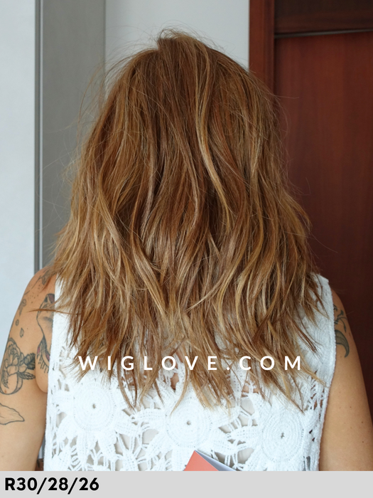 fenix estetica designs parrucca mossa lunga sintetica termoresistente piastrabile lacefront riga sinistra in monofilamento