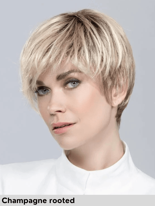 fenja small ellen wille parrucca corta in fibra sintetica tradizionale riga sinistra no lacefront monofilamento laterale 