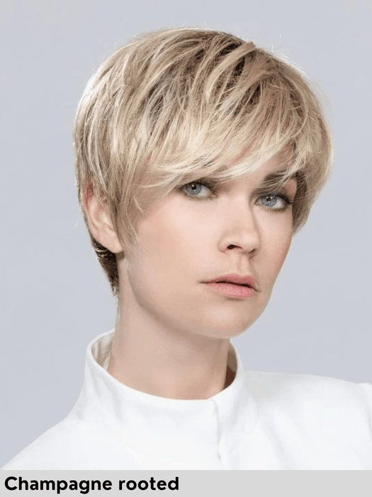 fenja small ellen wille parrucca corta in fibra sintetica tradizionale riga sinistra no lacefront monofilamento laterale 