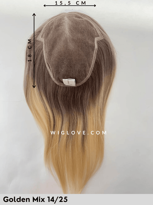 FINEST REMY TOPPER - Topper Capelli Naturali Remy - Wig Love - TopperGolden Mix 14/25