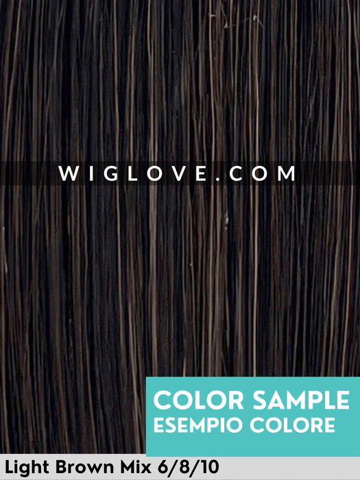 FINEST REMY TOPPER - Topper Capelli Naturali Remy - Wig Love - TopperLight Brown Mix 6/8/10
