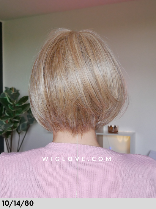 flatwhite small rokoko parrucca caschetto bob con frangetta fatta a macchina monofilamento al vortice taglia small dispositivo medico CE