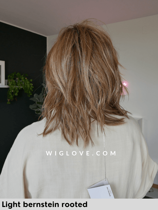 FLOW MONO PART - riga sinistra, attaccatura naturale - Wig Love - Parrucca SinteticaChocolate Mix