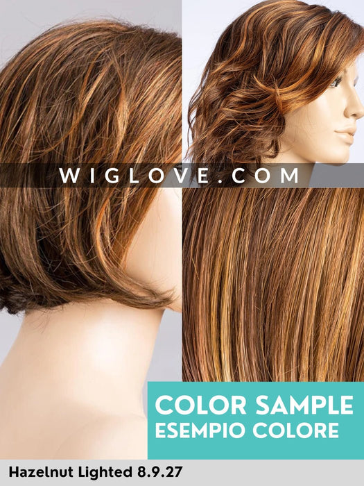 FLOW MONO PART - riga sinistra, attaccatura naturale - Wig Love - Parrucca SinteticaHazelnut Lighted