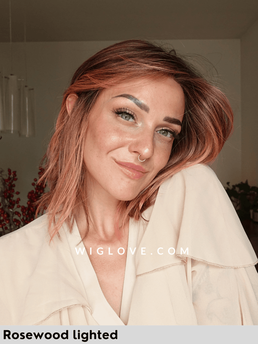 flow mono part ellen wille parrucca mossa alle spalle scalata fibra sintetica termoresistente lacefront riga sinistra dispositivo medico ce