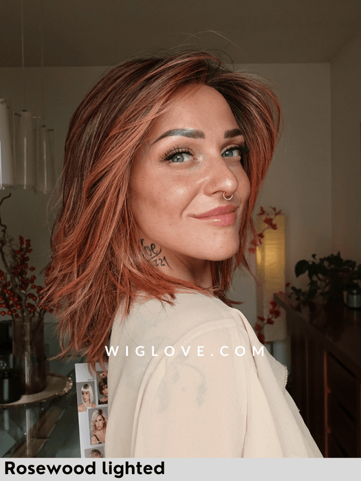 flow mono part ellen wille parrucca mossa alle spalle scalata fibra sintetica termoresistente lacefront riga sinistra dispositivo medico ce