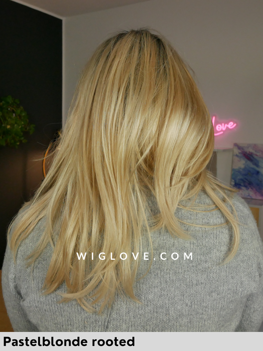 gemma mono parrucca capelli naturali europei pastelblonde rooted lacefront attaccatura naturale lunga e scalata ellen wille