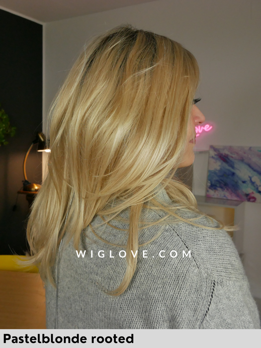 gemma mono parrucca capelli naturali europei pastelblonde rooted lacefront attaccatura naturale lunga e scalata ellen wille