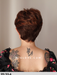 ginger lace gisela mayer parrucca corta  scalata sintetica fatta a macchina lacefront monofilamento al vortice parrucche chemioterapia dispositivo medico CE