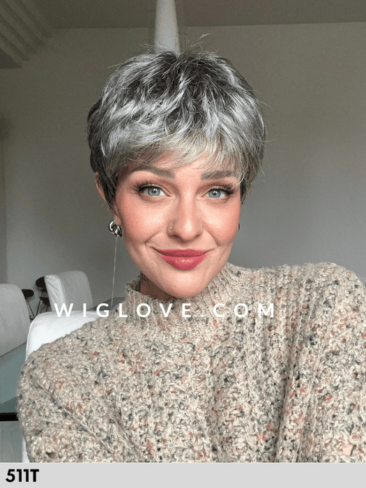 GINGER LACE - S/M/L - monofilamento vortice, attaccatura naturale - Wig Love - Parrucca SinteticaM