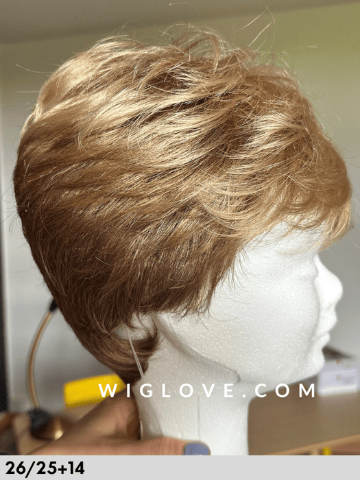 GINGER LACE - S/M/L - monofilamento vortice, attaccatura naturale - Wig Love - Parrucca SinteticaS