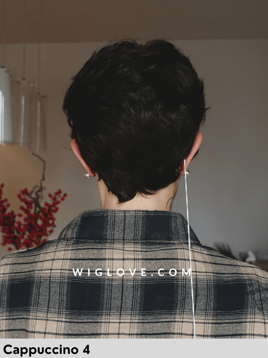 ginger mono lace deluxe gisela mayer parrucca corta  scalata sintetica fatta a mano lacefront monofilamento parrucche chemioterapia dispositivo medico CE