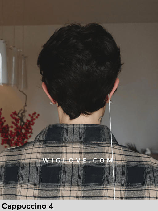 ginger mono lace deluxe gisela mayer parrucca corta  scalata sintetica fatta a mano lacefront monofilamento parrucche chemioterapia dispositivo medico CE