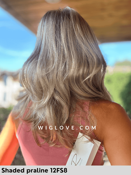 gisele jon renau parrucca lunga mossa in fibra isntetica riga lbera attaccatura naturale monofilamento lacefront 