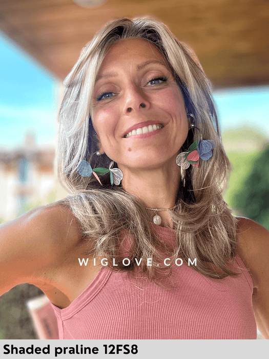 gisele jon renau parrucca lunga mossa in fibra isntetica riga lbera attaccatura naturale monofilamento lacefront 