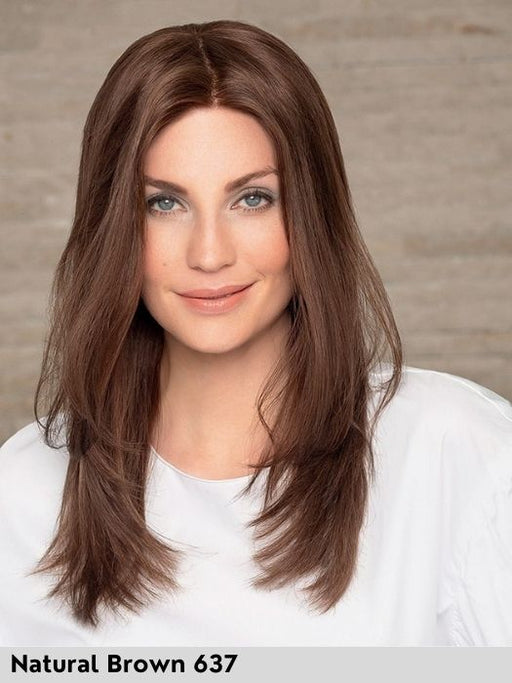 GLAMOUR HH SMALL - Capelli Naturali Remy - 100% fatta a mano - Wig Love - Parrucca Capelli VeriNatural Brown 637