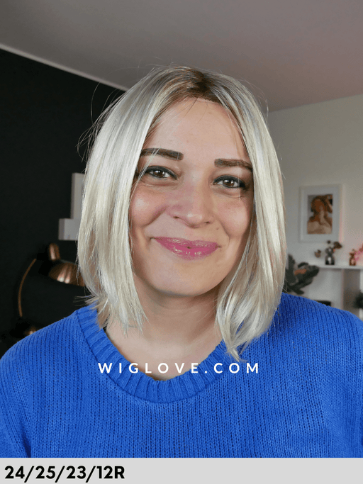 rokoko hai company parrucca liscia scalata caschetto taglia s-m lacefront riga sinistra fibra sintetica tradizionale