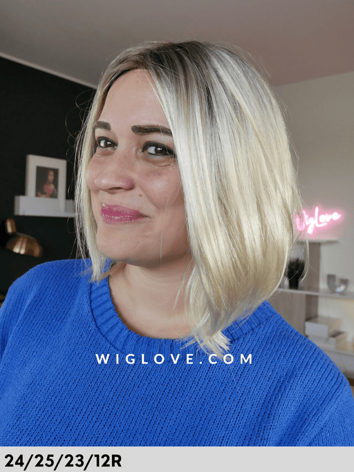 rokoko hai company parrucca liscia scalata caschetto taglia s-m lacefront riga sinistra fibra sintetica tradizionale