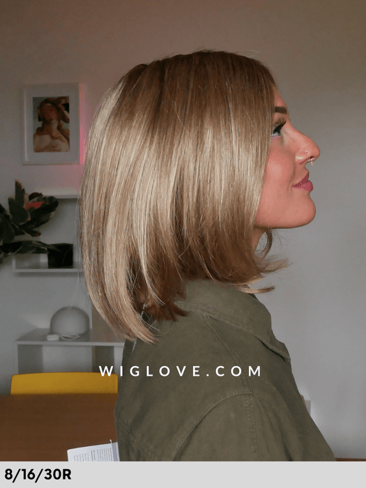 rokoko hai company parrucca liscia scalata caschetto taglia s-m lacefront riga sinistra fibra sintetica tradizionale