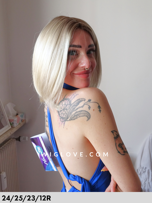 rokoko hai company parrucca liscia scalata caschetto taglia s-m lacefront riga sinistra fibra sintetica tradizionale