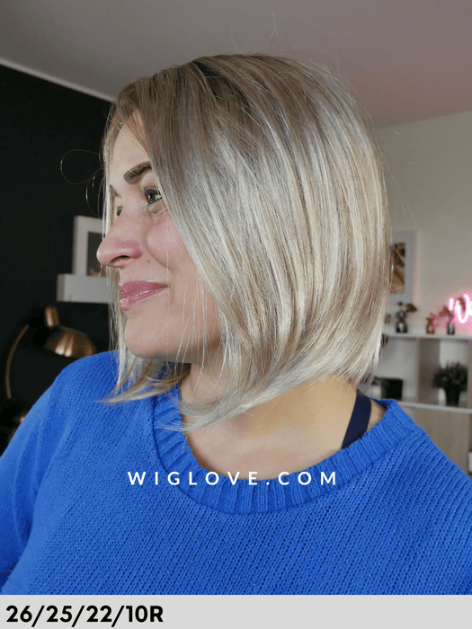 rokoko hai company parrucca liscia scalata caschetto taglia s-m lacefront riga sinistra fibra sintetica tradizionale