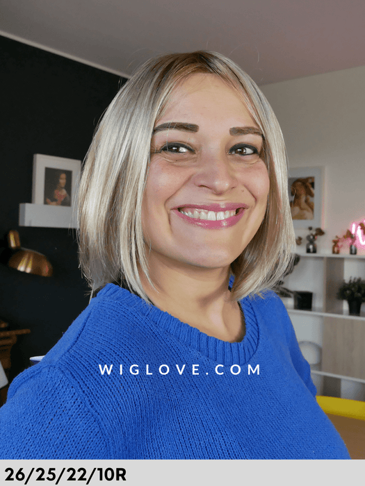 rokoko hai company parrucca liscia scalata caschetto taglia s-m lacefront riga sinistra fibra sintetica tradizionale