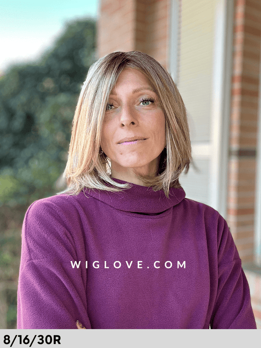 rokoko hai company parrucca liscia scalata caschetto taglia s-m lacefront riga sinistra fibra sintetica tradizionale