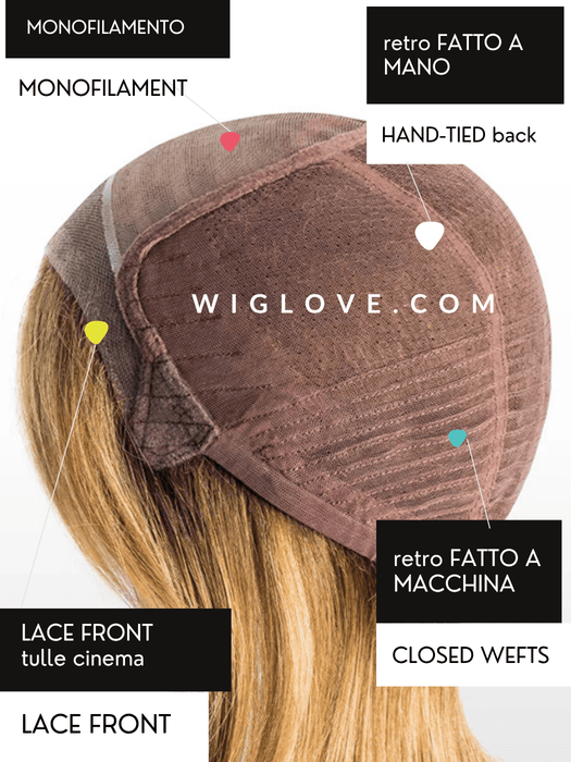 ICONE DELUXE I Pronta Consegna 24/48 ore - Wig Love - Parrucca SinteticaCinnamon Brown Rooted