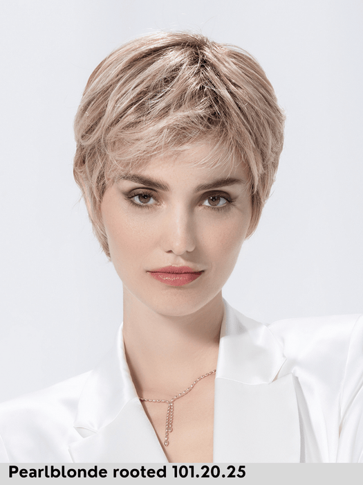 HARMONY SOFT - 100% fatta a mano, attaccatura naturale, riga libera - Wig Love - Parrucca SinteticaPearl Blonde Rooted