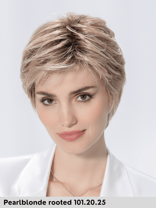 HARMONY SOFT - 100% fatta a mano, attaccatura naturale, riga libera - Wig Love - Parrucca SinteticaPearl Blonde Rooted