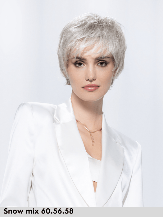 HARMONY SOFT - 100% fatta a mano, attaccatura naturale, riga libera - Wig Love - Parrucca SinteticaSnow Mix