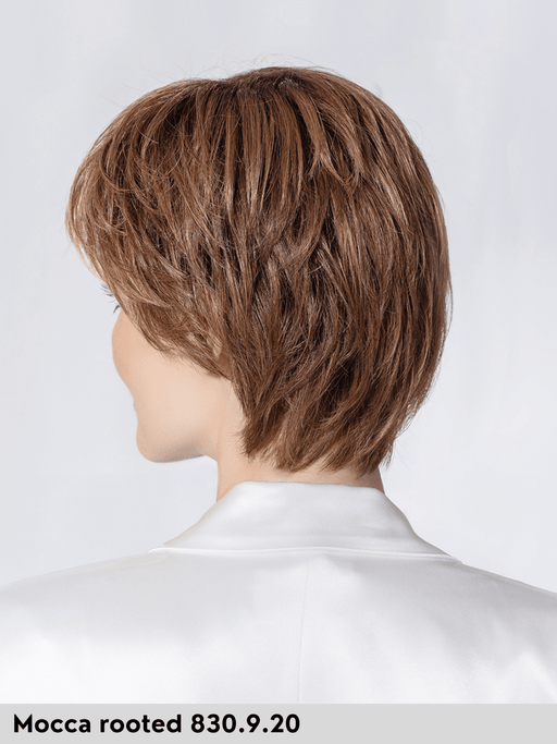 HARMONY SOFT - 100% fatta a mano, attaccatura naturale, riga libera - Wig Love - Parrucca SinteticaMocca Rooted