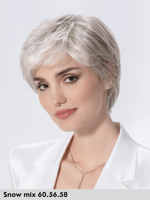 HARMONY SOFT - 100% fatta a mano, attaccatura naturale, riga libera - Wig Love - Parrucca SinteticaSnow Mix