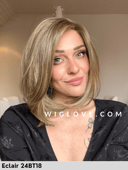 HAUTE - attaccatura naturale, riga sinistra - Wig Love - Parrucca SinteticaÉclair HD