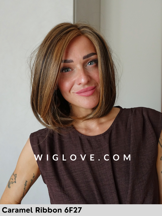 HAUTE - attaccatura naturale, riga sinistra - Wig Love - Parrucca sintetica HD