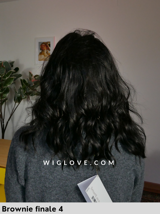 heidi jon renau parrucca mossa sintetica alle spalle con riga libera e attaccatura naturale lacefront monofilamento 