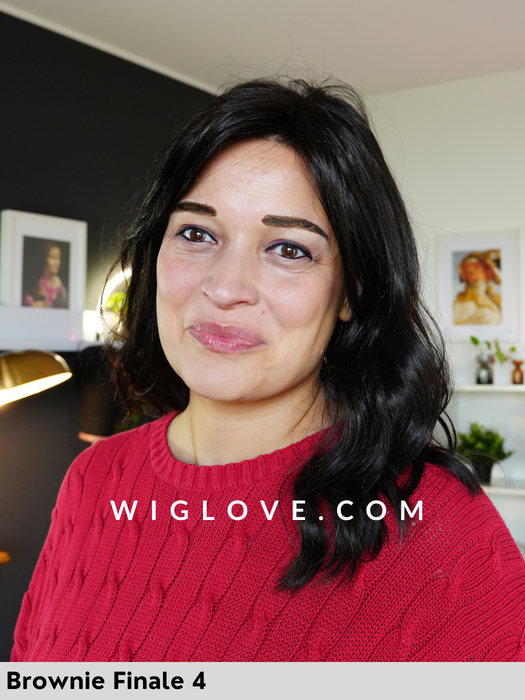 heidi jon renau parrucca mossa sintetica alle spalle con riga libera e attaccatura naturale lacefront monofilamento 