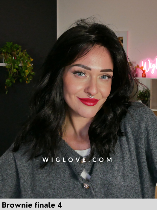 heidi jon renau parrucca mossa sintetica alle spalle con riga libera e attaccatura naturale lacefront monofilamento 