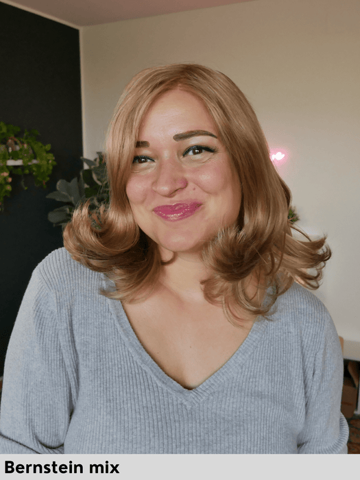 HH REMY AGE - Capelli Naturali Remy - riga libera, attaccatura naturale, retro chiuso - Wig Love - Parrucca Capelli VeriMedium Brown