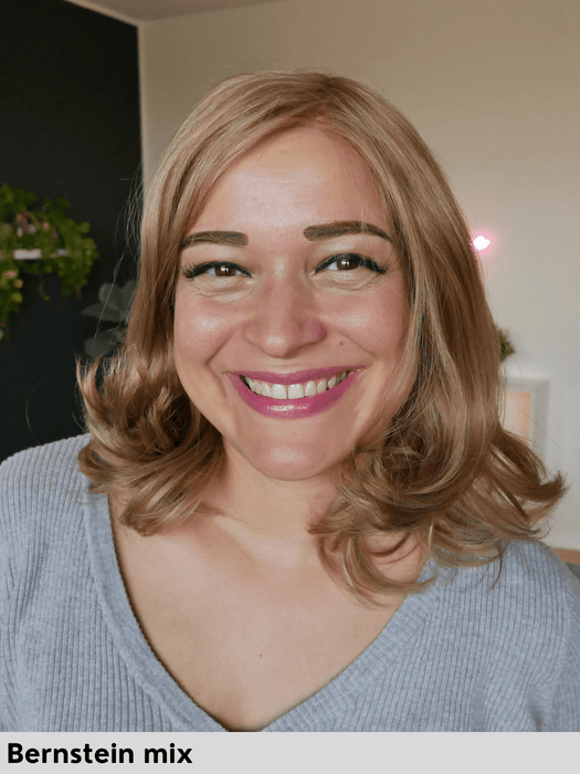 HH REMY AGE - Capelli Naturali Remy - riga libera, attaccatura naturale, retro chiuso - Wig Love - Parrucca Capelli VeriMedium Brown