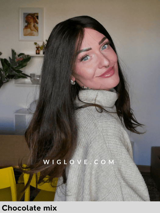 hh remy beso parrucca capello naturale remy gisela mayer dispositivo medico CE parrucca lunga folta fatta a mano lacefront iperesteso riga libera antiscivolo 