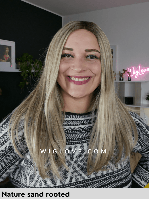 hh remy beso parrucca capello naturale remy gisela mayer dispositivo medico CE parrucca lunga folta fatta a mano lacefront iperesteso riga libera antiscivolo 