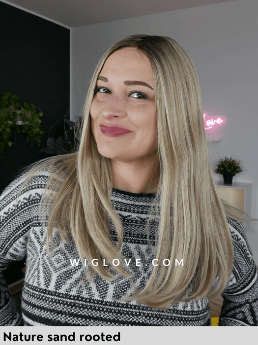 hh remy beso parrucca capello naturale remy gisela mayer dispositivo medico CE parrucca lunga folta fatta a mano lacefront iperesteso riga libera antiscivolo 