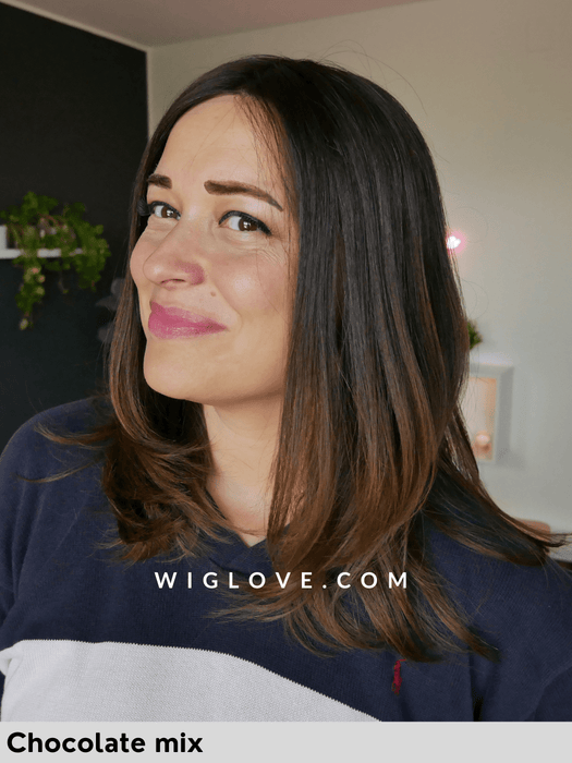 HH REMY ENERGY Capelli Naturali Remy - riga libera, attaccatura naturale, pettinini - Wig Love - Parrucca Capelli VeriBernstein Rooted